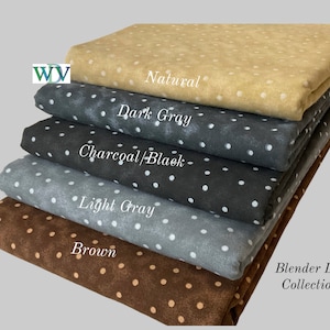 BLENDER DOT Collection - 108&quot; Wide Quilt Backing Fabric –  3 Yards – 108&quot; x 108&quot;- Queen Size – Other Colors Available - FREE  Shipping