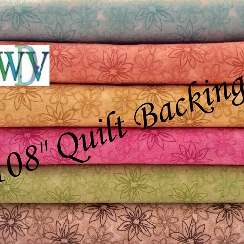 108 Wide Quilt Backing Purple Assortment 3 Yards Etsy