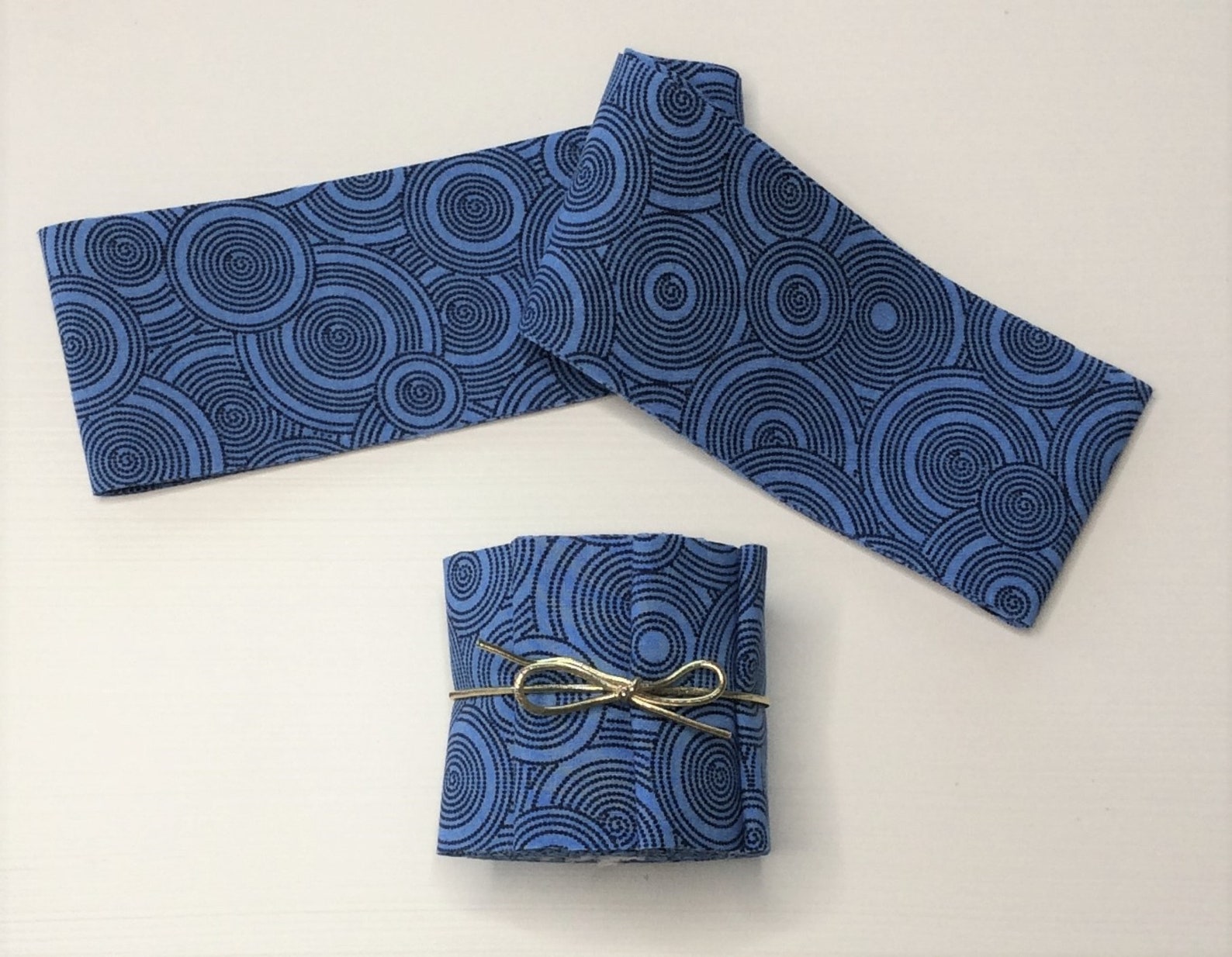 Precut Quilt BINDING/SASHING Fabric Blue Circles 4 Etsy