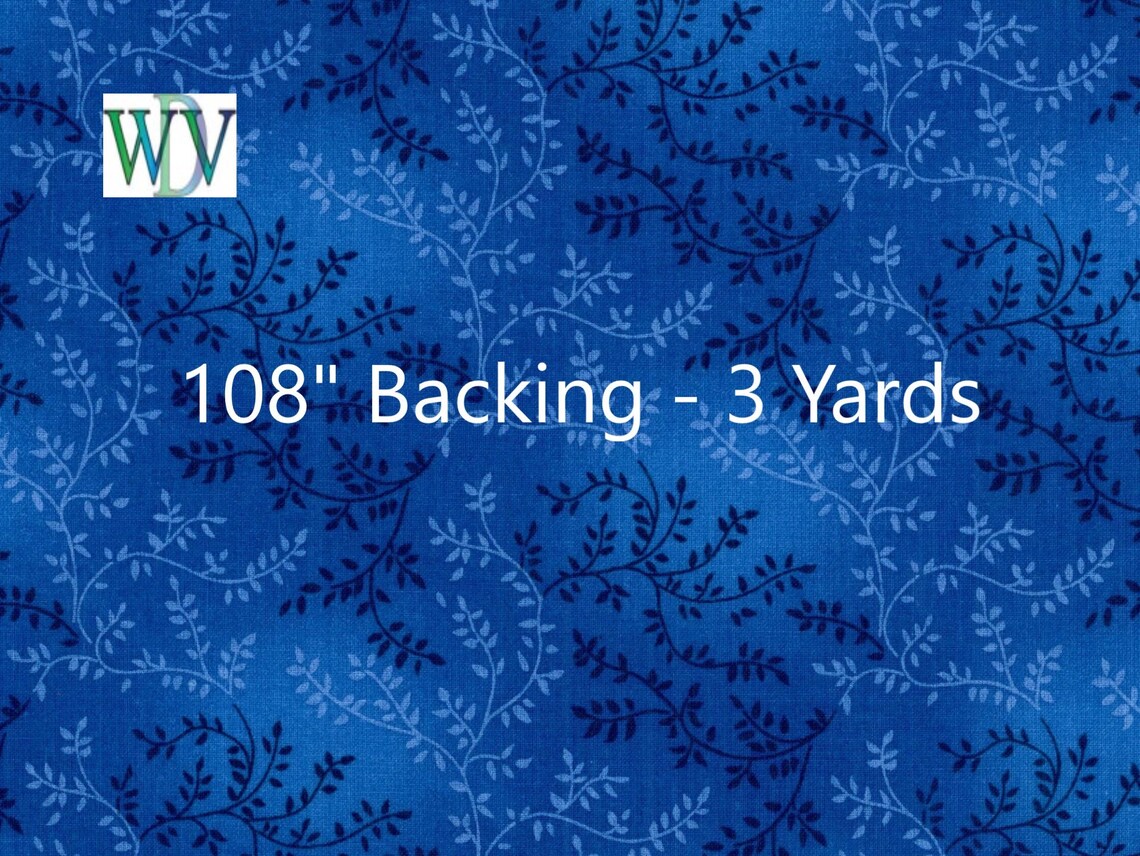 108 Wide Quilt Backing Fabric Blue Assortment 3 Etsy