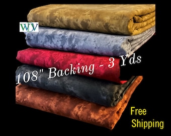 108" Quilt Backing - Earth Tones, Soft Cotton 3-Yard Piece