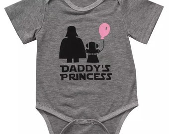 baby girl star wars romper
