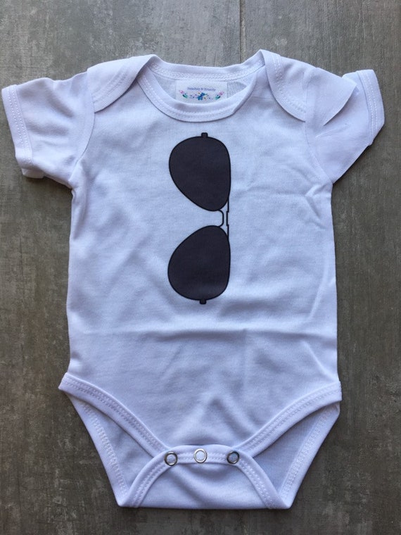 aviator sunglasses onesie