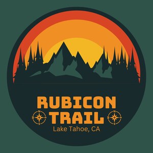 Lake Tahoe Rubicon Jeep and Truck Off Road Trail California Printable Sticker.