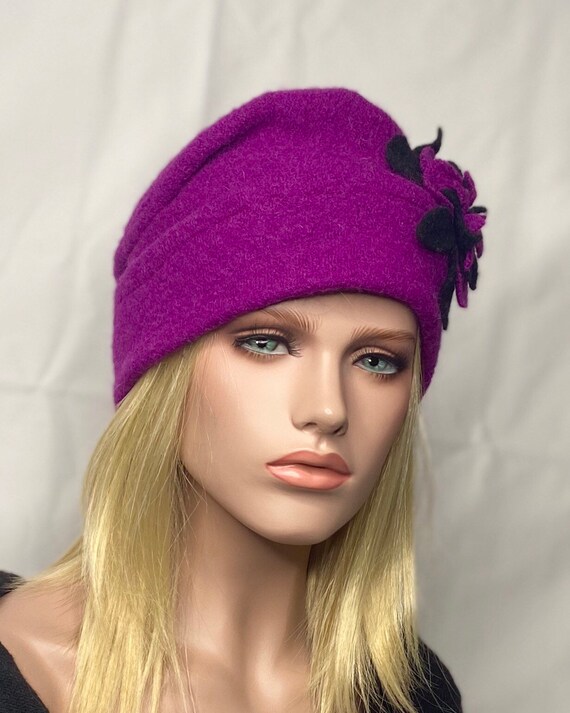 Cappello da donna Emie rosa fucsia. Berretto invernale. Toque | Etsy Italia