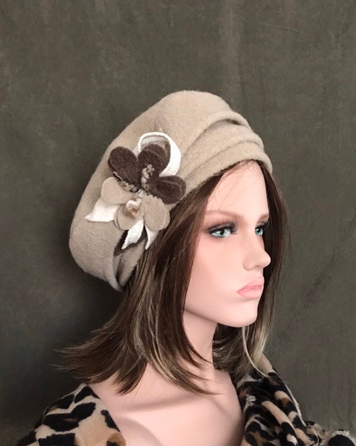 beige hat cap