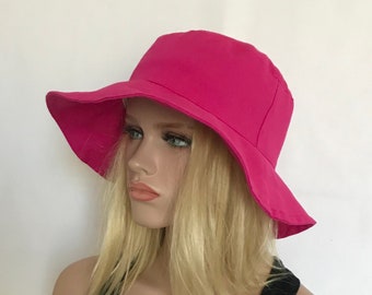Léa Rose hat, women's hat, foldable capeline, sun hat, summer capeline, beach hat, leisure and travel hat.