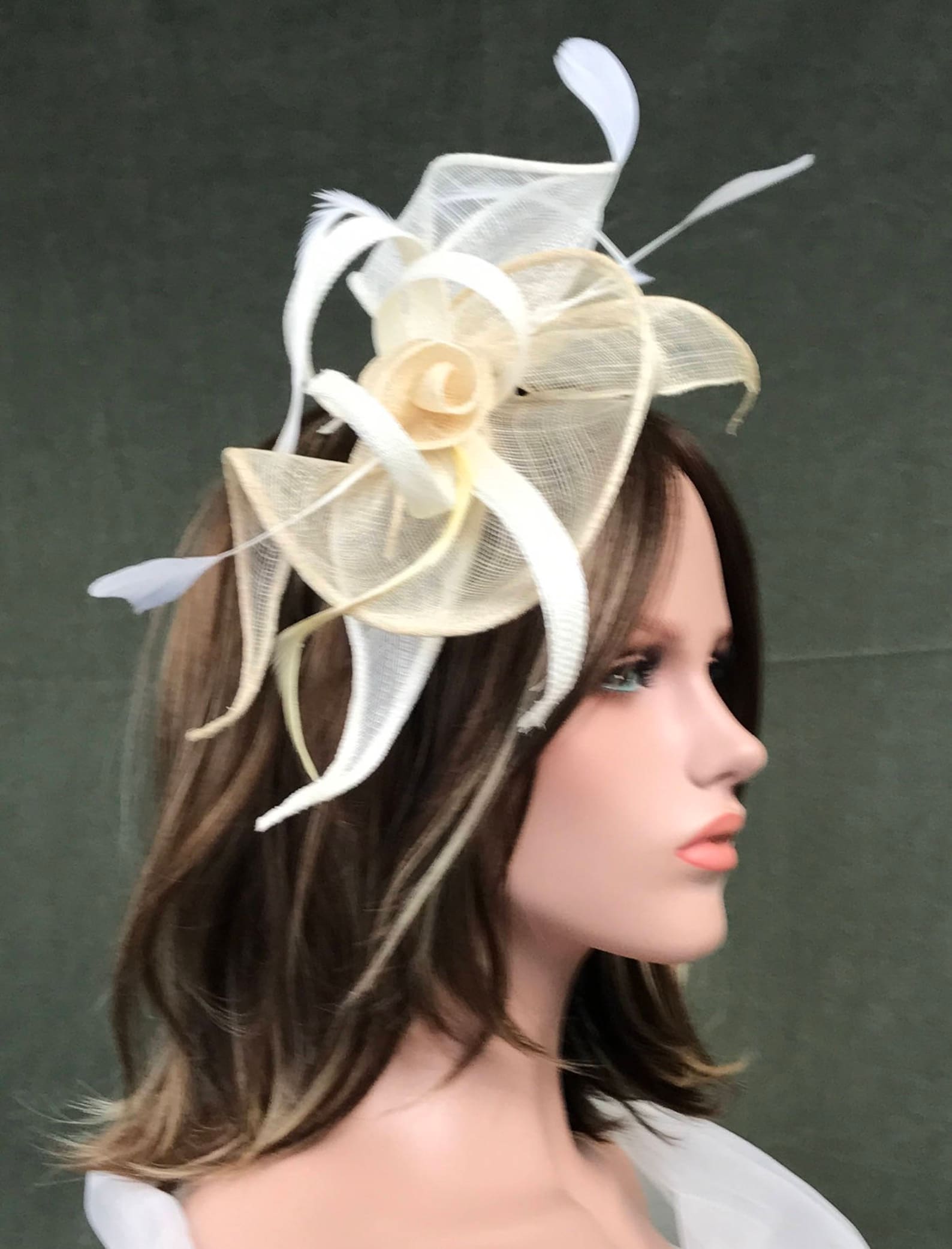 Serre-tête à Plumes Rose Vintage Dinghaole – Accessoire élégant Pour Mariage, Soirée Ou événement Formel – Taille Unique, Réglable, Avec Boîte Cadeau