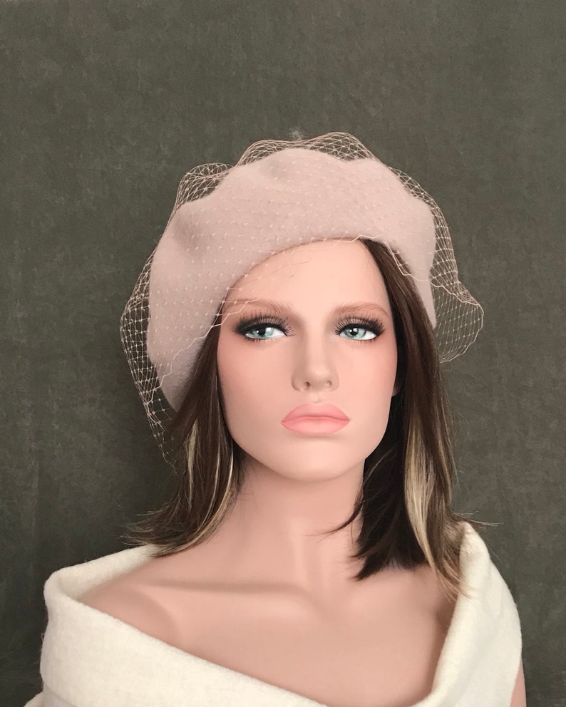 Béret En Cachemire COMVIP Femme - Classique, Souple, Couleur Uni - Taille 56-58cm