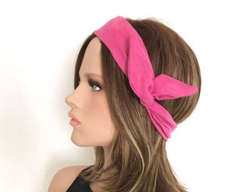 Fuchsia Pink Capri hair band. Women's headband. Twist headband. Hair accessories. Hair accessories.