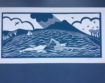 Wild swimmer print