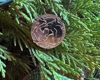 The White Wolf Witcher Symbol Pin