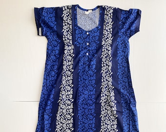 indian cotton maxi night dress Pure Cotton Indian Women night Wear Comfortable Sleepwear Long Gown Floral Maxi