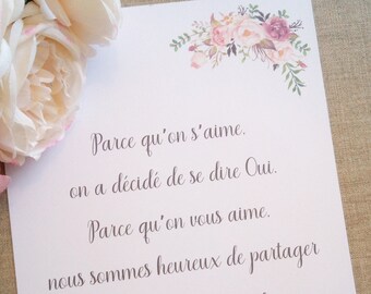 Papeterie Decorative De Mariage By Monfairepartestuniqu On Etsy