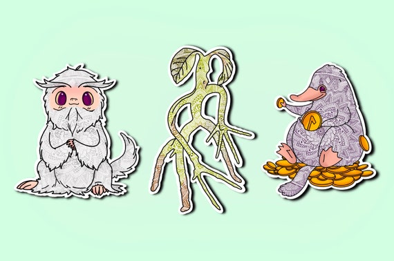 Anti Gaspi Stickers Les Animaux Fantastiques Niffleur Etsy