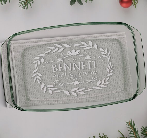 Personalized Glass Baking Dish
