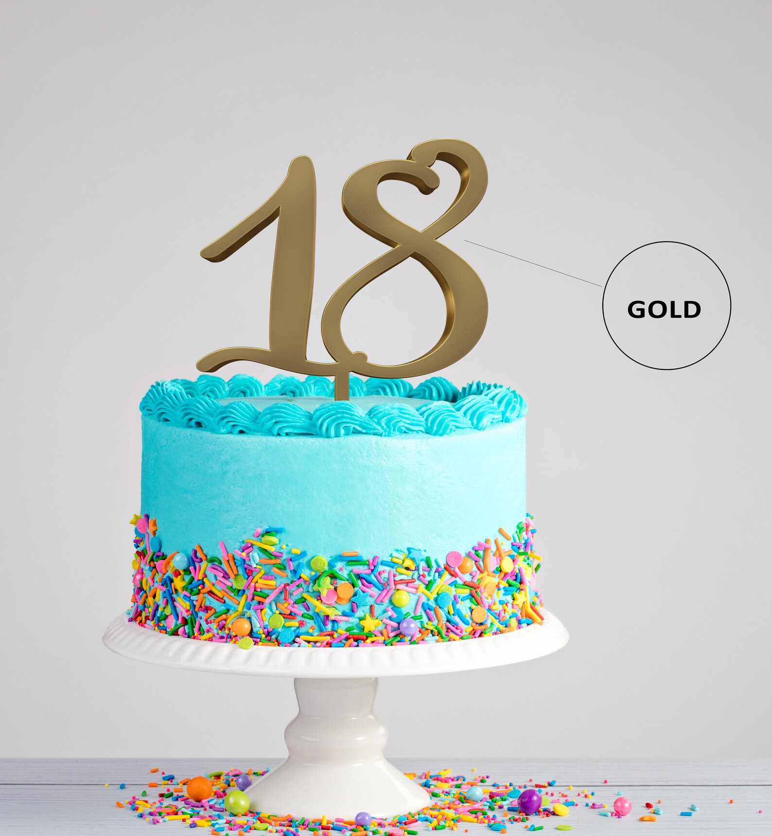 Eighteenth Birthday Cake Topper Hello 18 Cake Topper 18th - Etsy