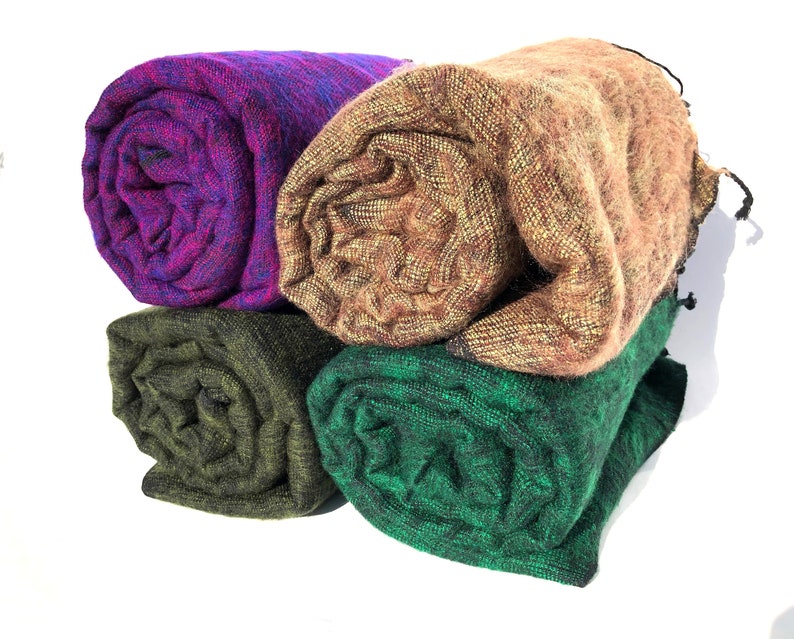 Yak Wool Blanket Soft Oversized Shawl/throws Handloomed Large Etsy UK
