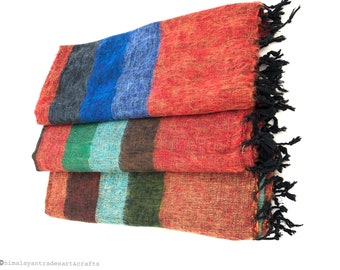 Yak Wool Soft  Shawl Warm Wrap/HandLoomed Luxurious Light large Scarves/ Handwoven Yak wool Shawl/ Winter shawl/Hippie shawl/ Wrap/Scarf