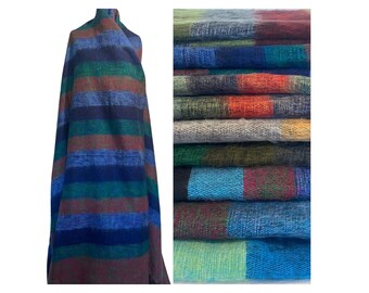 Handmade Yak Wool Blend Shawl | Oversized Himalayan Blanket, Fair Trade