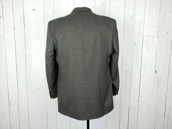Vintage 90s Nailshead 3 Button Blazer Men/'s 46L Taupe /& Black Sports Coat 46 Long Tall Stars Jacket Wool Blend Retro Wear Wedding Prom