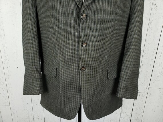 Vintage 90s Nailshead 3 Button Blazer Men/'s 46L Taupe /& Black Sports Coat 46 Long Tall Stars Jacket Wool Blend Retro Wear Wedding Prom