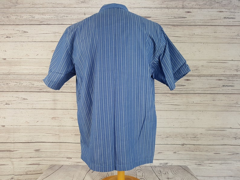 Vintage 90s Fumei Fashion Men/'s Pajama Set Top /& Pants Lightweight Blue with Stripes Cotton Blend PJ Nighttime Sleepwear Pj/'s Canada