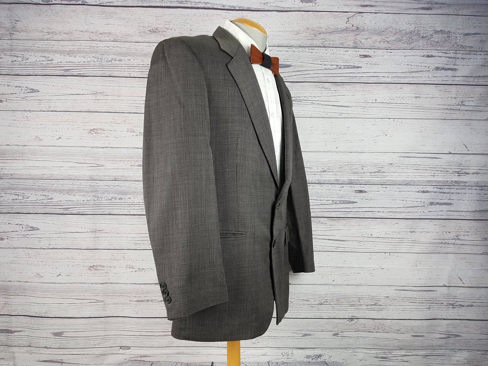 Blazer en tweed à tissage chevron | Gris | Tommy Hilfiger
