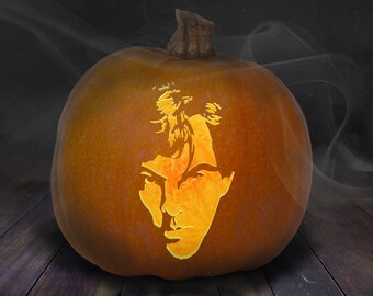 Benedictus Cumberbach Pumpkin Carving Stencil afdrukbare