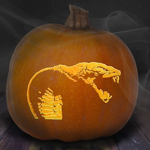 Cobra Snake Pumpkin Carving Stencil Printable