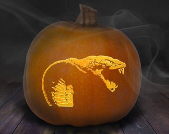Cobra Snake Pumpkin Carving Stencil afdrukbare