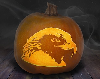 Eagle Pumpkin Carving Stencil Afdrukbaar