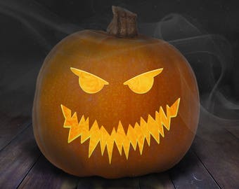 Eenvoudige eng Pumpkin Carving Stencil afdrukbare