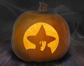 Sjablonen voor heksenpompoen afdrukbaar