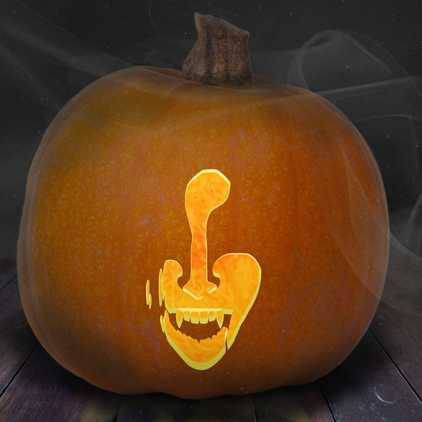 Vampire Pumpkin Carving Stencil Etsy