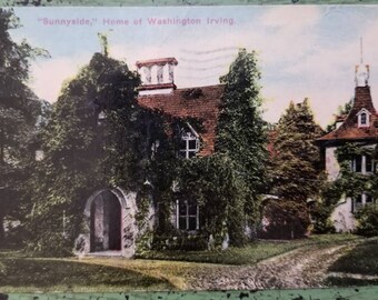 Vintage Postcard - 1913 - Sunnyside, Home of Washington Irving