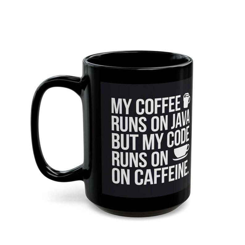 Java Code Caffeine Mug, Funny Programmer Gift image 6