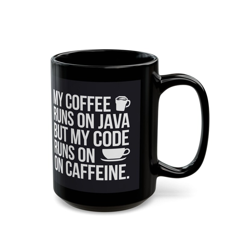 Java Code Caffeine Mug, Funny Programmer Gift image 5