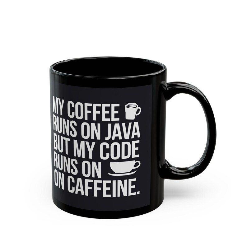 Java Code Caffeine Mug, Funny Programmer Gift image 3