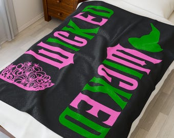 Wicked Blanket, Plush Velveteen, A Magical Touch of Oz for Your Home