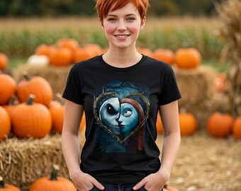 Camiseta de Halloween para mujer - Dos almas, un corazón