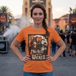 No Rest for the Wicked Halloween Tee, Spooky Season Shirt