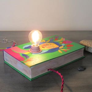 Painted book lamp imagination diverted book decoration psychology image 2