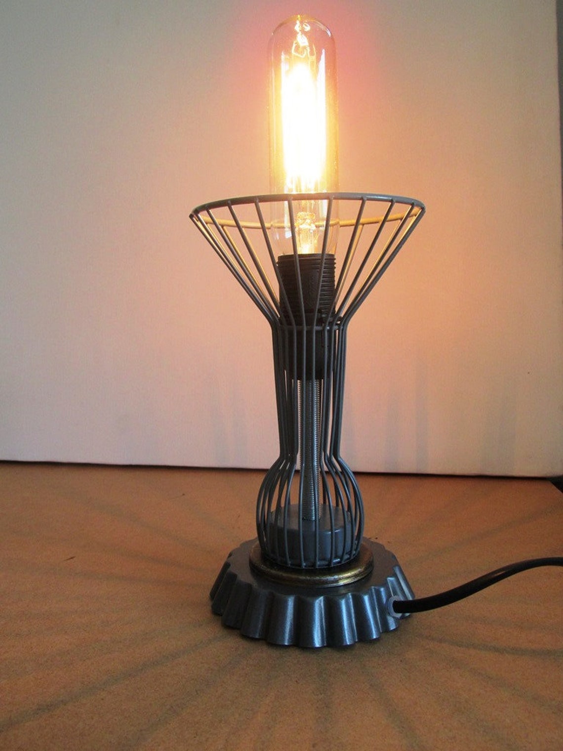 Lámpara recup utensilios de cocina candelabro pie metal | Etsy