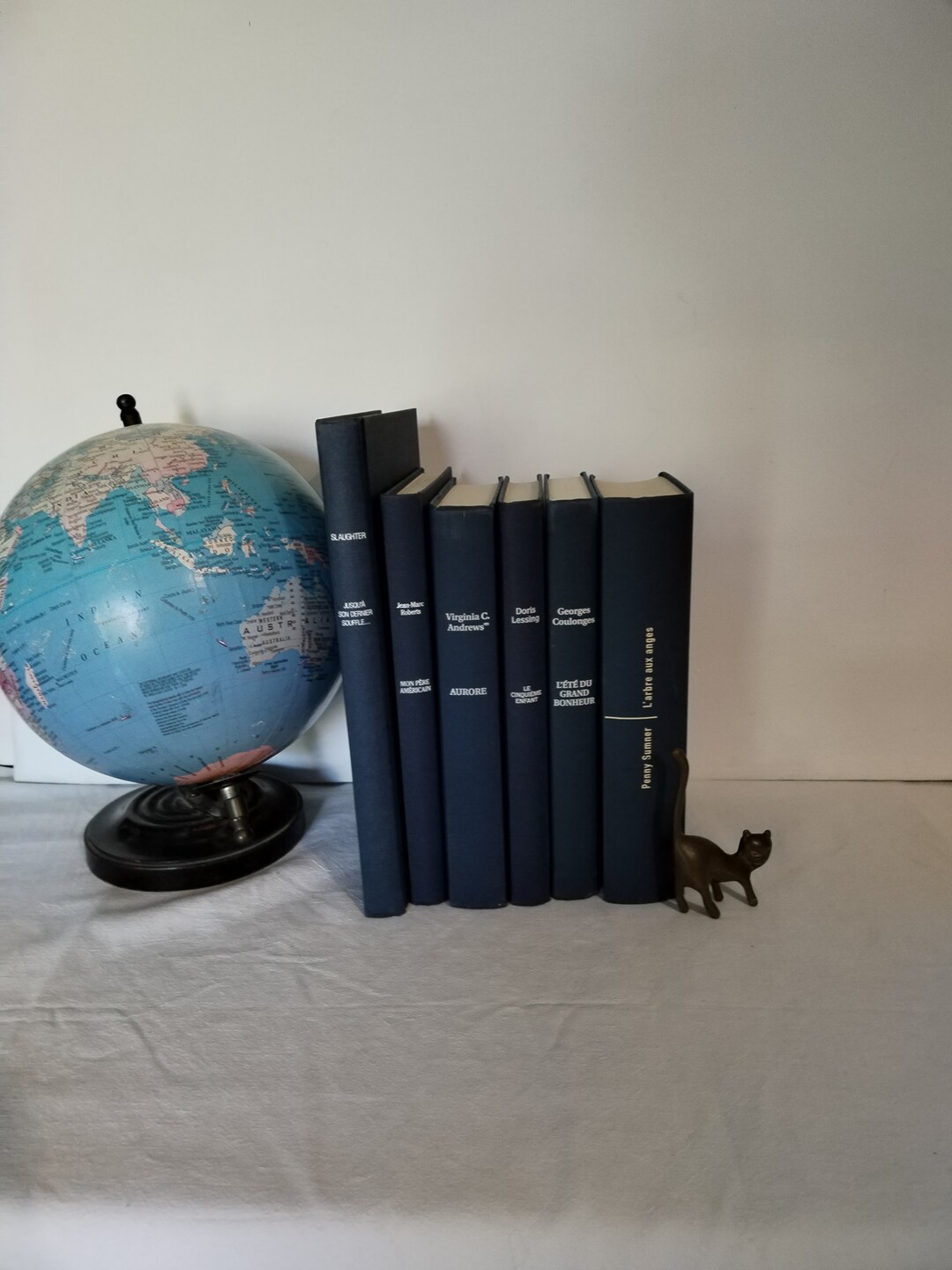 Stack of Books Deco Vintage Bookcase Wedding Shop Showcase Etsy