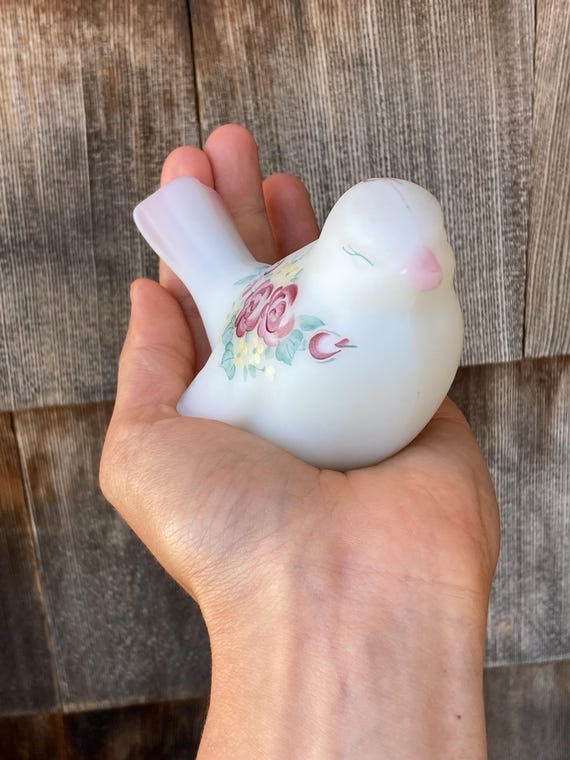 稀少 ヴィンテージ USA☆Fenton Happiness Bird フェントン