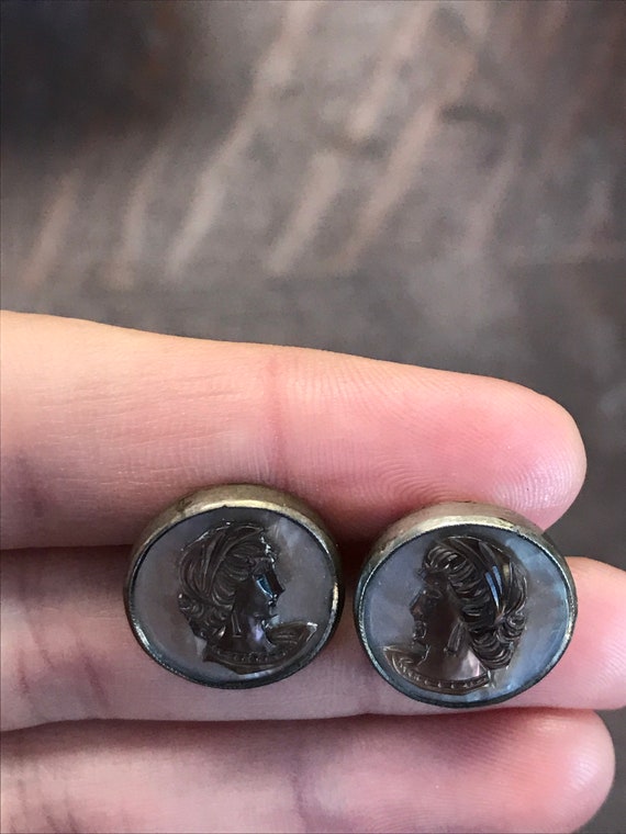 Vintage Sterling Cufflinks with Beautifully Detai… - image 6