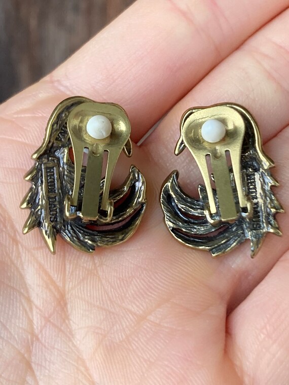 Vintage Heidi Daus Clip on Earrings of Birds with… - image 6