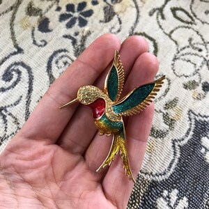 Hummingbird cheap brooch vintage
