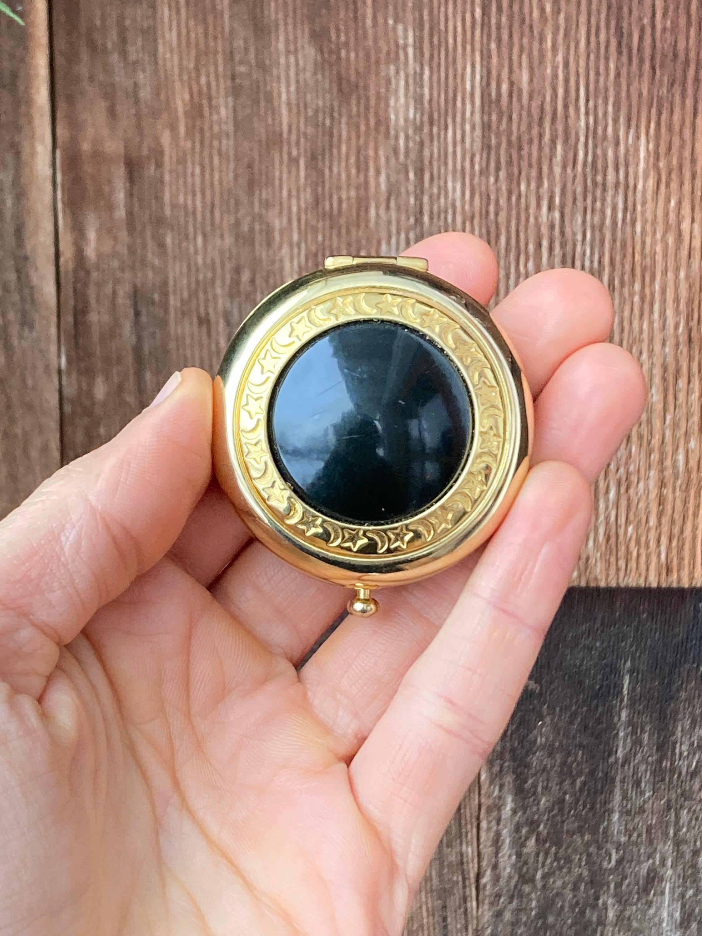 ESTEE LAUDER ストーン装飾 コンパクトミラー Rare Vintage Estée Lauder 'the Attitude' Compact With Stars